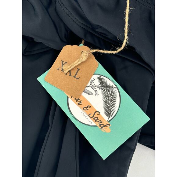 Cedar & Sand The Every Which Way One Piece Swimsuit Womens Plus Size 2X Black - Picture 6 of 8